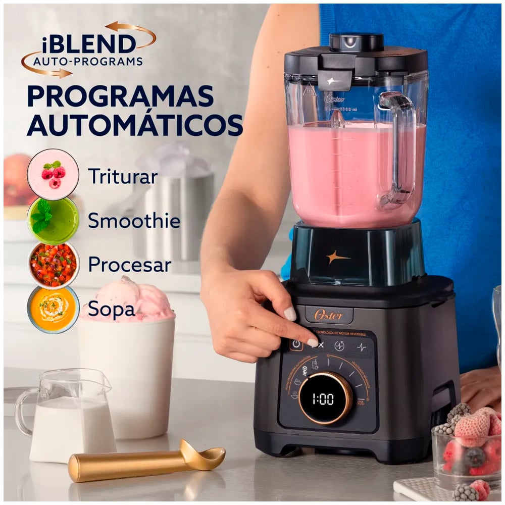 LICUADORA PROFESIONAL BLSTXT-XG TITAN OSTER 4 PROGRAMAS 5 VELOCIDADES - 3