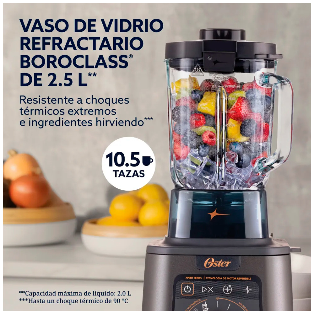 LICUADORA PROFESIONAL BLSTXT-XG TITAN OSTER 4 PROGRAMAS 5 VELOCIDADES - 5