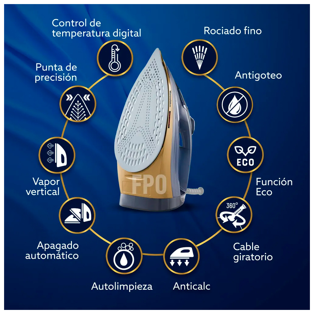 PLANCHA DE VAPOR OSTER GCSTPX9200 DIGITAL SUELA XL FUNCIÓN ECO - 5