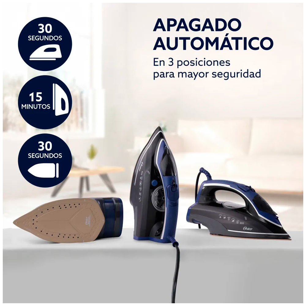 PLANCHA DE VAPOR OSTER GCSTDPD8201 DIGITAL DIAMOND CON FUNCIÓN ECO - 3
