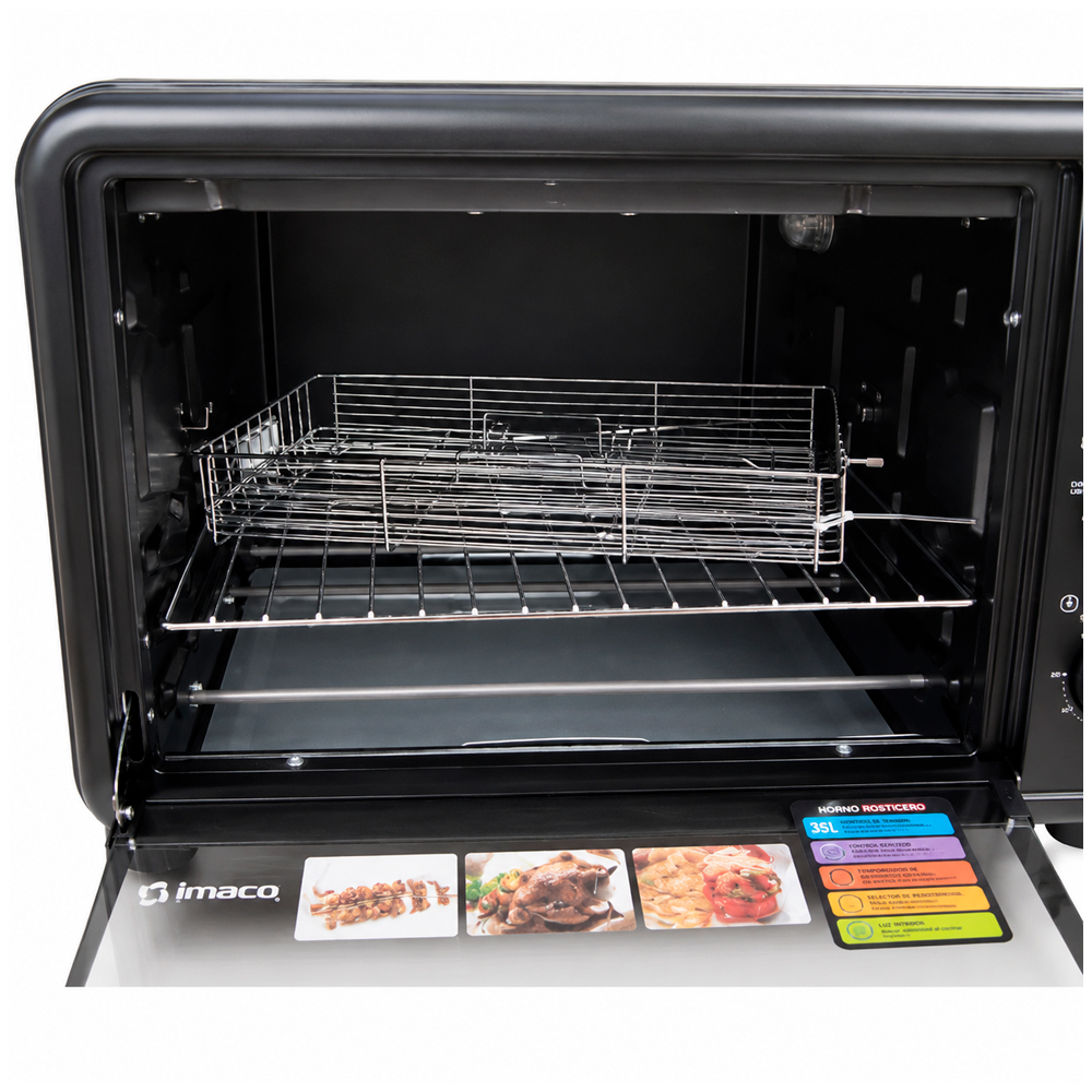 HORNO ELÉCTRICO DE 35 LITROS HES35R CON SELECTOR DE FUNCIONES IMACO - 2