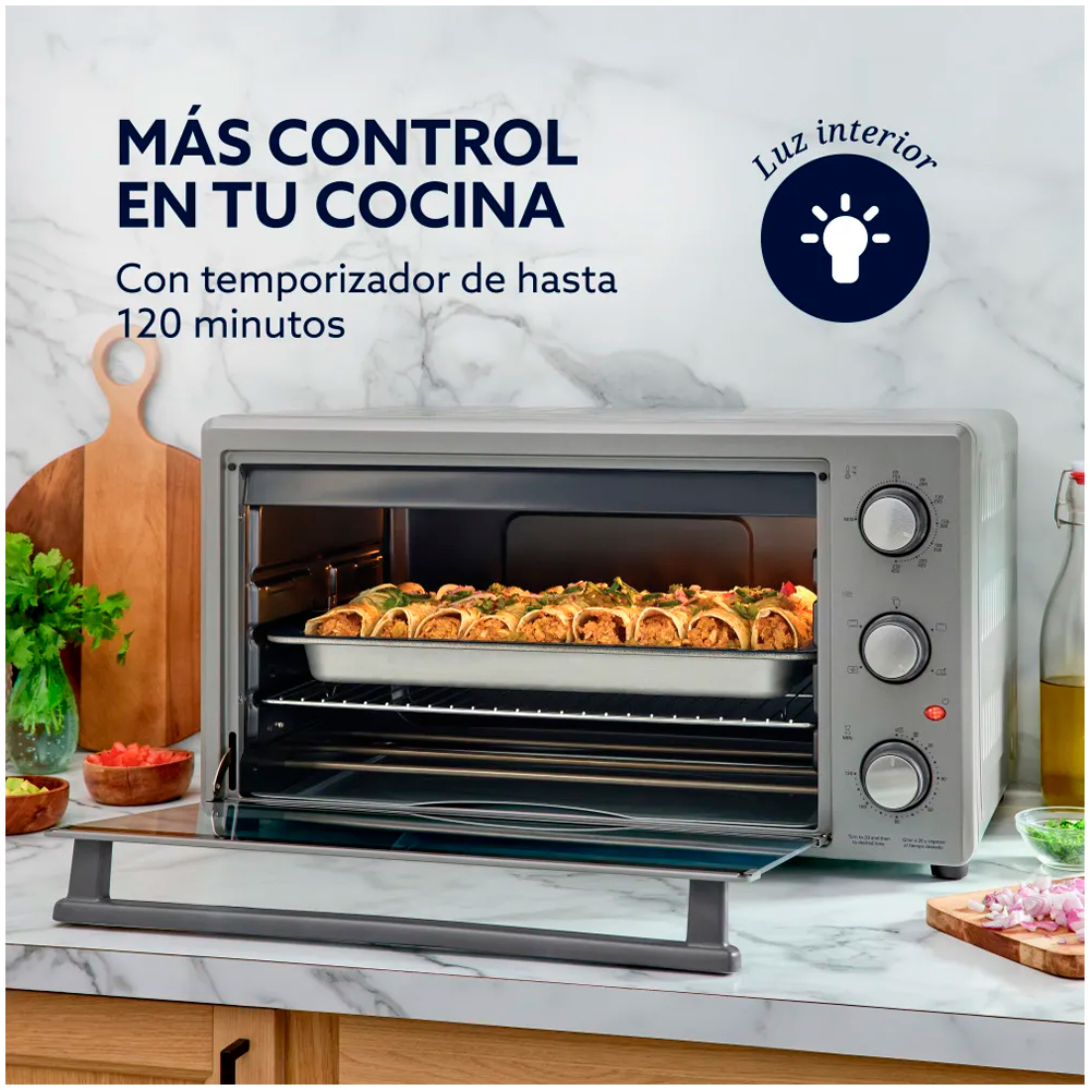 HORNO ELECTRICO DE 60 L CON ROTISERO TSSTTV60MNS OSTER - 3