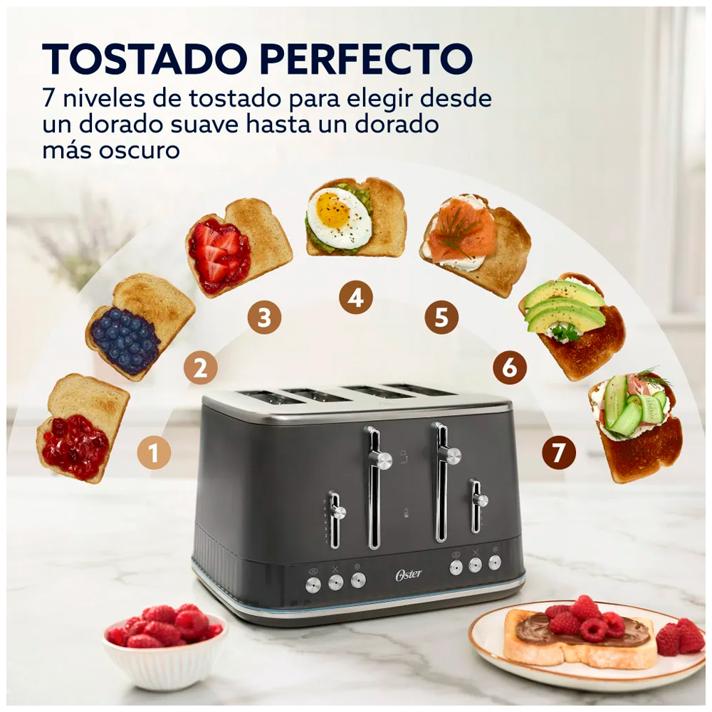 TOSTADORA OSTER 7 NIVELES DE TOSTADO TSSTMNGR4S - 3