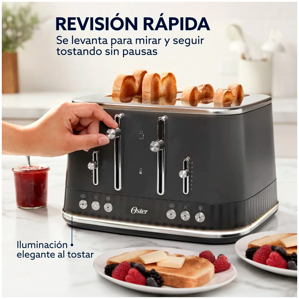 TOSTADORA OSTER 7 NIVELES DE TOSTADO TSSTMNGR4S - 4