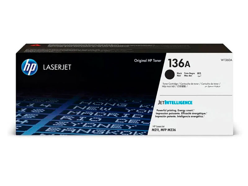 TÓNER HP W1360A (136A) P/ LJ M211 NEGRO 1150 PÁGINAS - 1