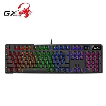 TECLADO GENIUS GX SCORPION K12 GAMING RGB LED MECHANICAL USB AI BROWN SWITCH BLACK - 1