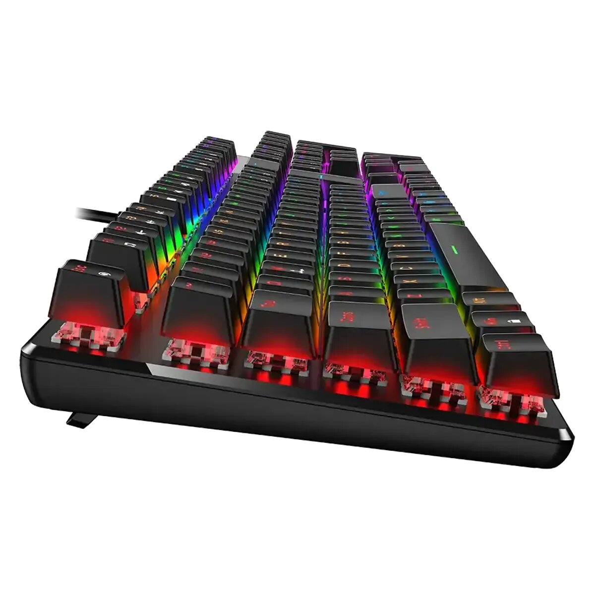 TECLADO GENIUS GX SCORPION K12 GAMING RGB LED MECHANICAL USB AI BROWN SWITCH BLACK - 2