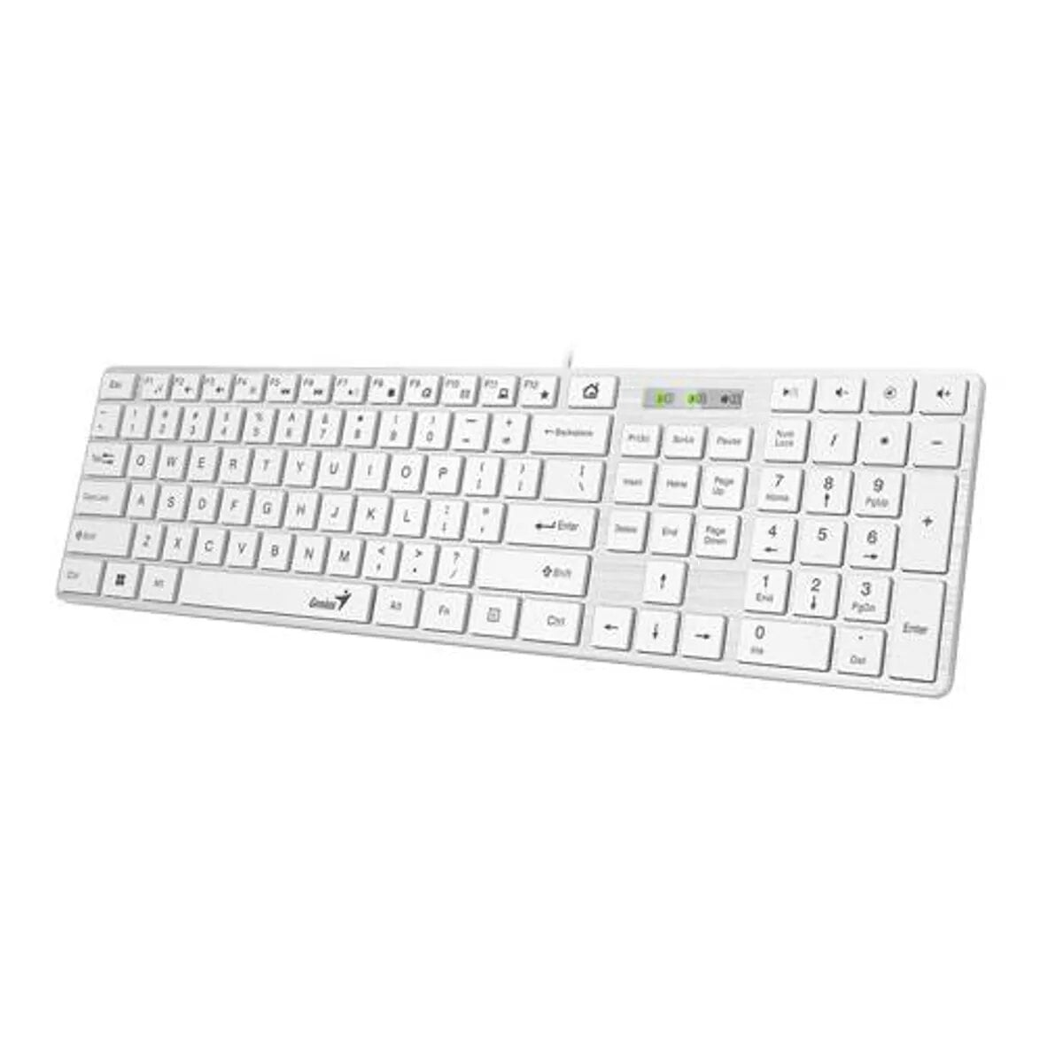 TECLADO GENIUS SMART SLIMSTAR 126 AI COPILOT USB MULTIMEDIA SP WHITE - 2
