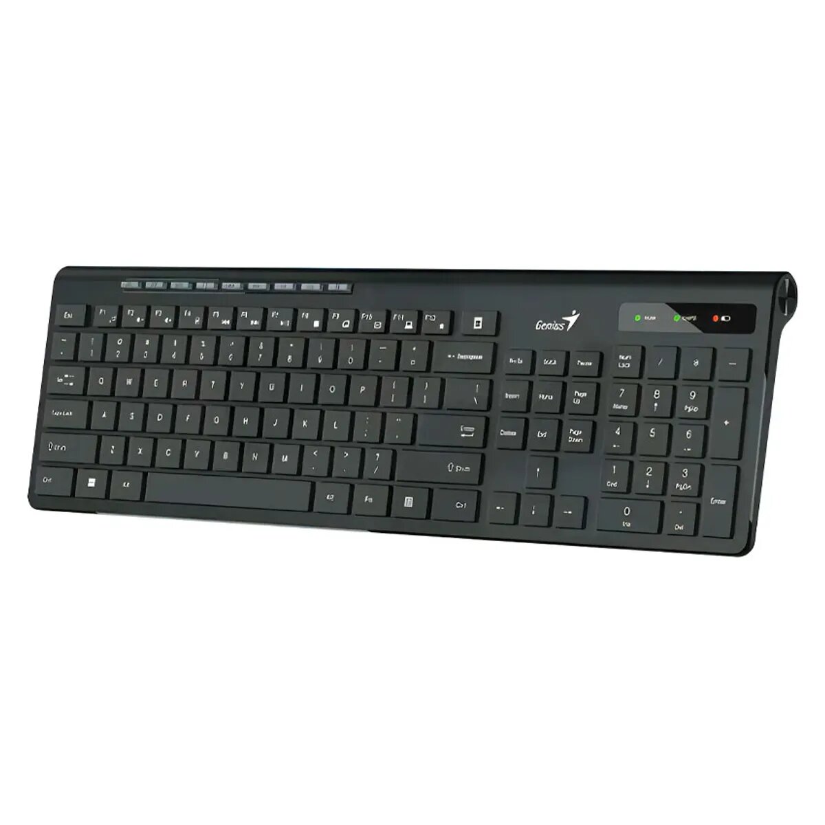 TECLADO GENIUS WIRELESS SLIMSTAR 7230 AI COPILOT MULTIMEDIA SP BLACK - 3
