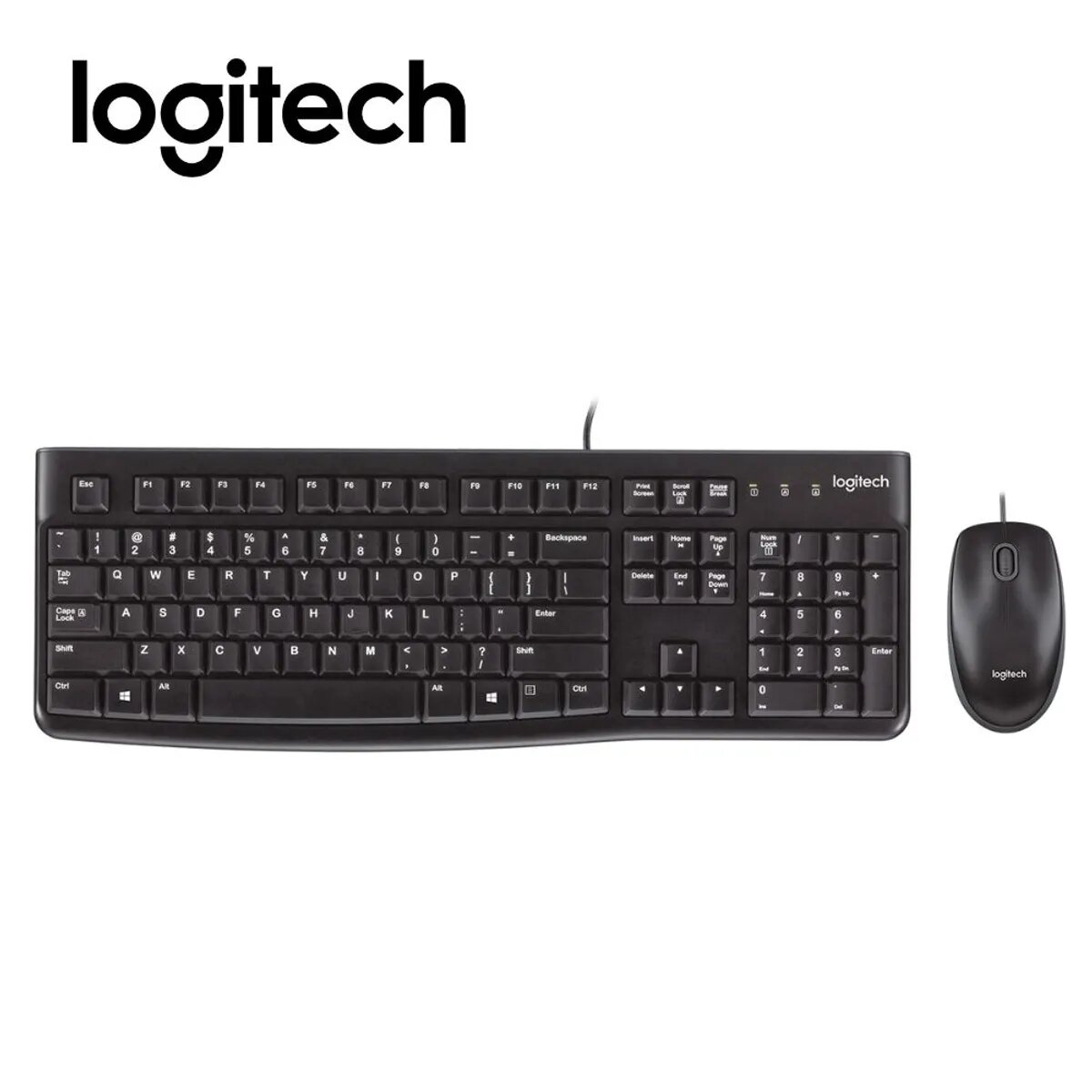 TECLADO LOGITECH + MOUSE MK120 USB SP BLACK - 2