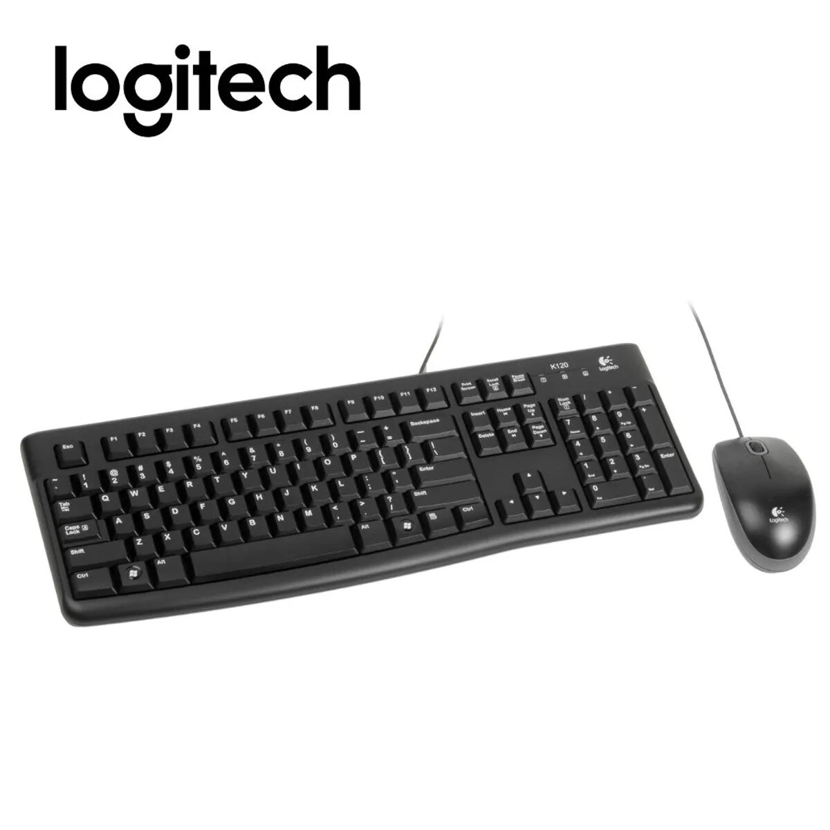 TECLADO LOGITECH + MOUSE MK120 USB SP BLACK - 3