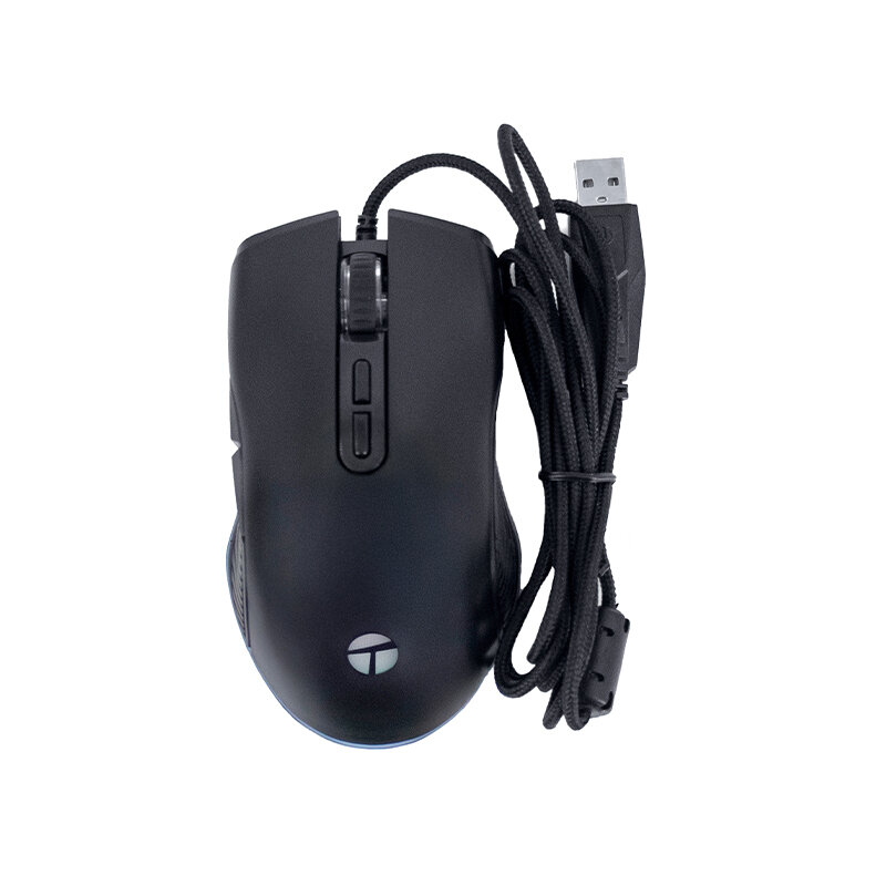MOUSE GAMER TEROS TE-1233G, DPI HASTA 7200, RGB,7 BOTONES, USB, NEGRO - 2