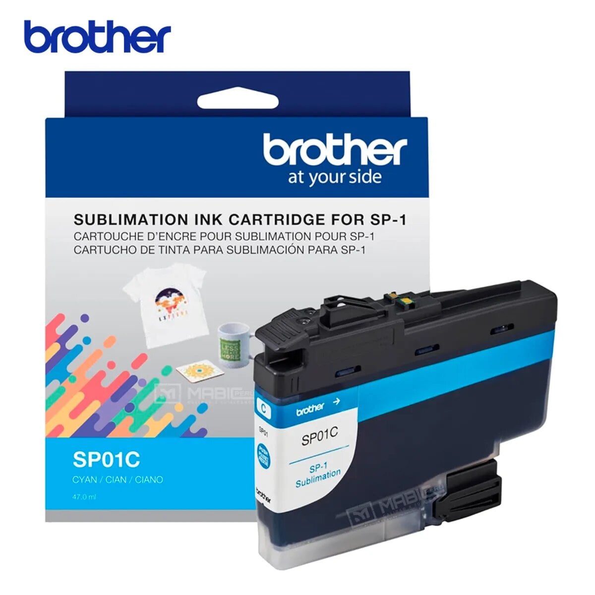 TINTA BROTHER SP01 CIAN SUBLIMACIÓN SP-1 - 1