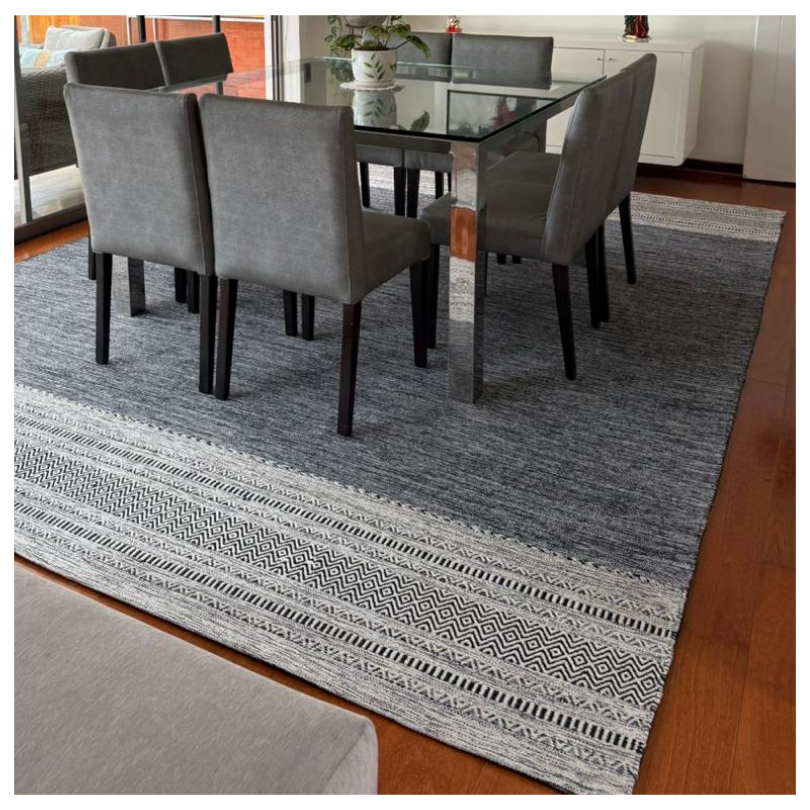 ALFOMBRA KILLIM IC 14491 180 X 120 CM DK GREY - 1