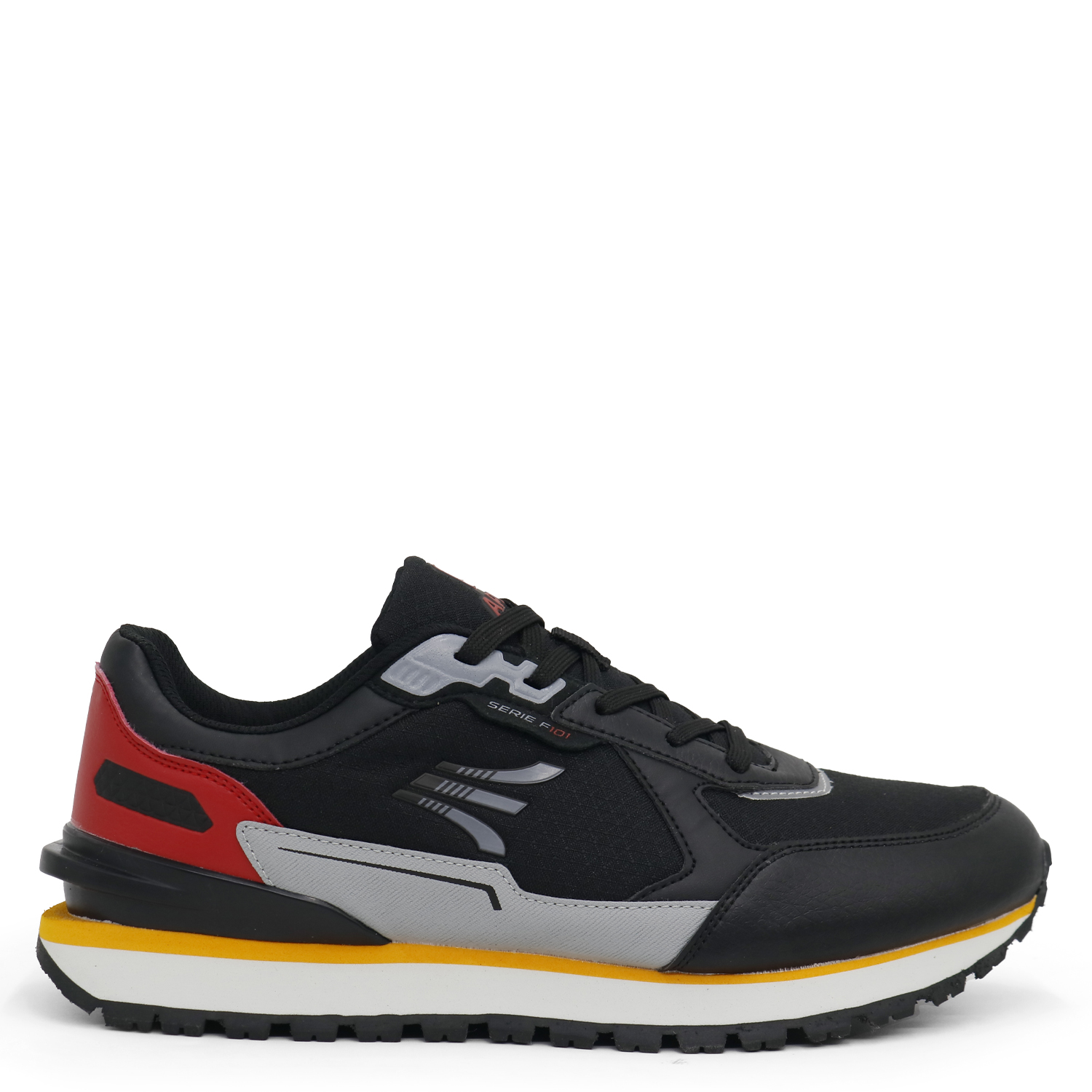 ZAPATILLAS RUNNING HOMBRE APOLO AH22-95 BLACK RED - 2