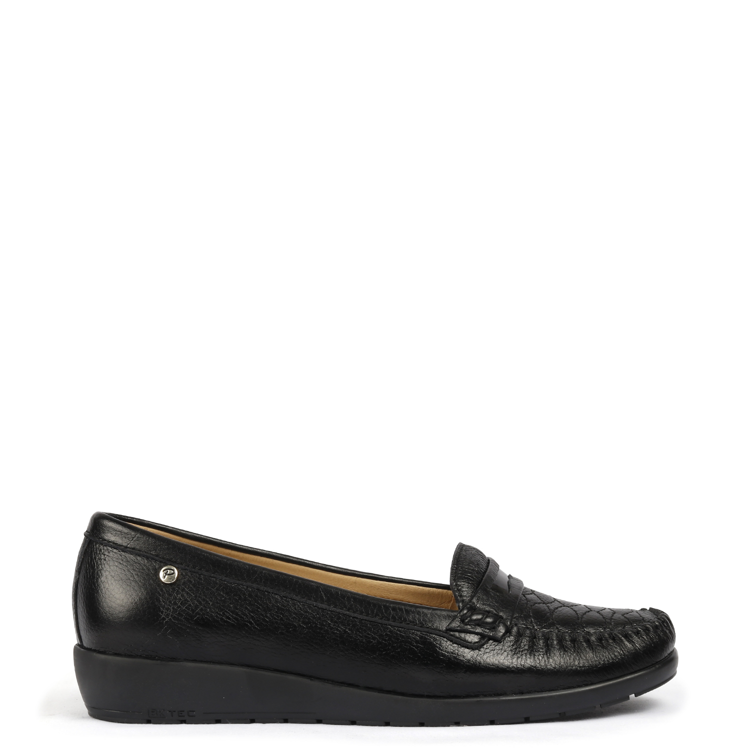 Zapatos Planos Easy Spirit Golden Mary Jane, Cuero Negro, Talla 40 EU Ancho