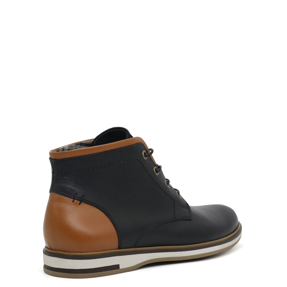 BOTINES HOMBRE KAIDA CUERO NEGRO CASUAL 23.DR-12 - 3