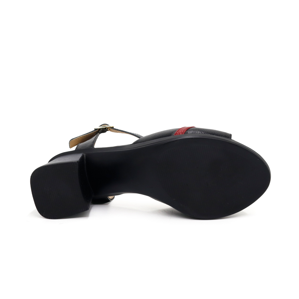 SANDALIAS MUJER PAR&SS CUERO NEGRO CASUALES KA23-0701 - 4