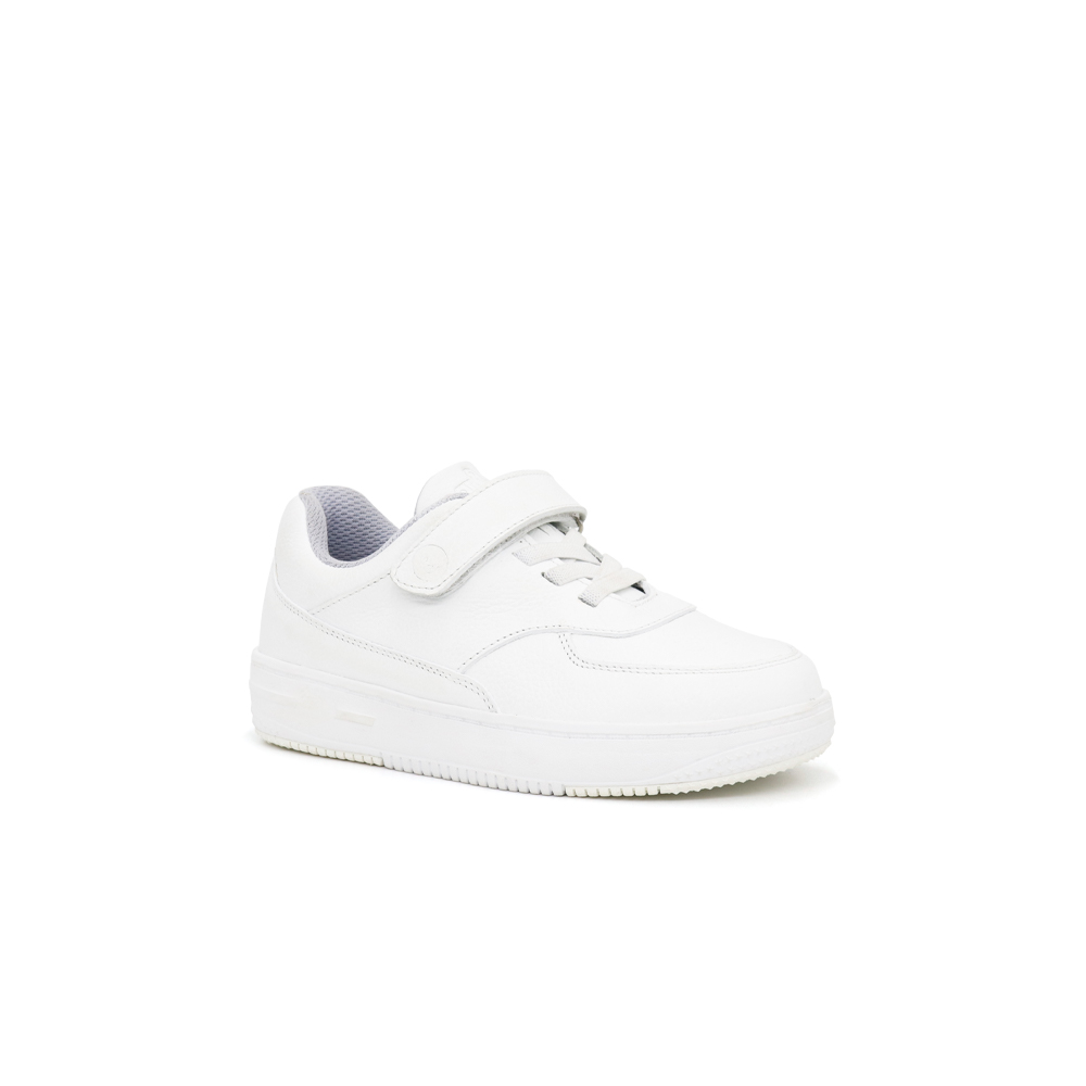 ZAPATILLAS ESCOLARES UNISEX PAR&SS URBANAS BLANCO CUERO JA24-CG818N - 1
