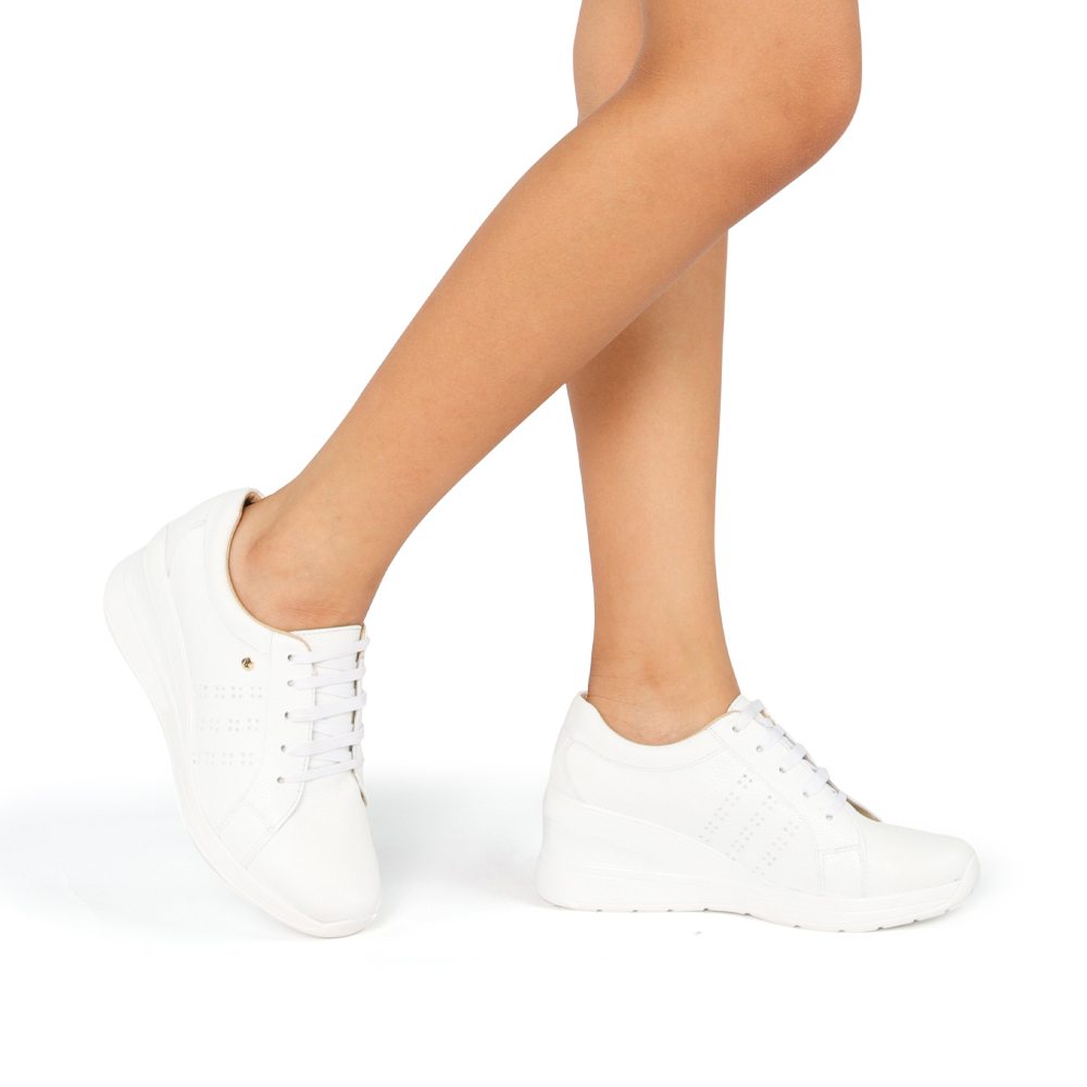 ZAPATOS CASUALES MUJER PAR&SS CUERO BLANCO OXFORD KA24-SILA - 1