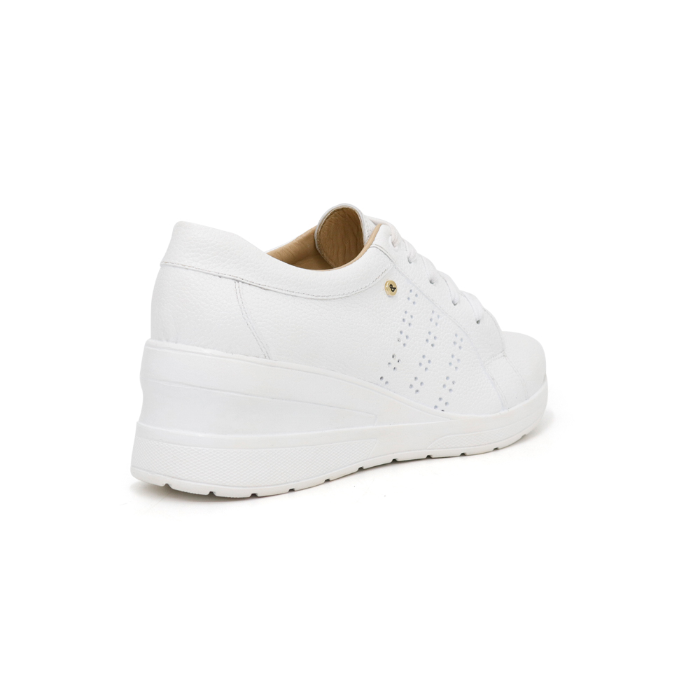 ZAPATOS CASUALES MUJER PAR&SS CUERO BLANCO OXFORD KA24-SILA - 3