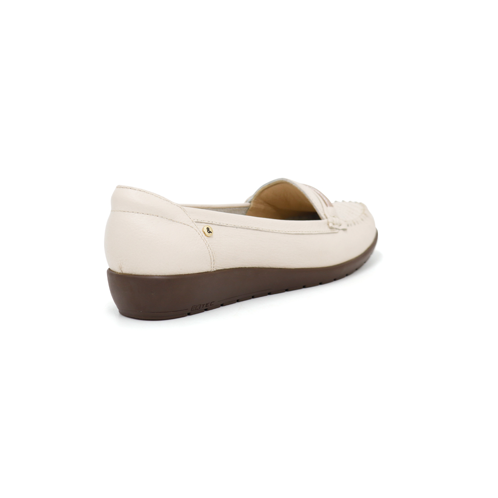MOCASINES MUJER PAR&SS CUERO HUESO KA24-PIA - 3
