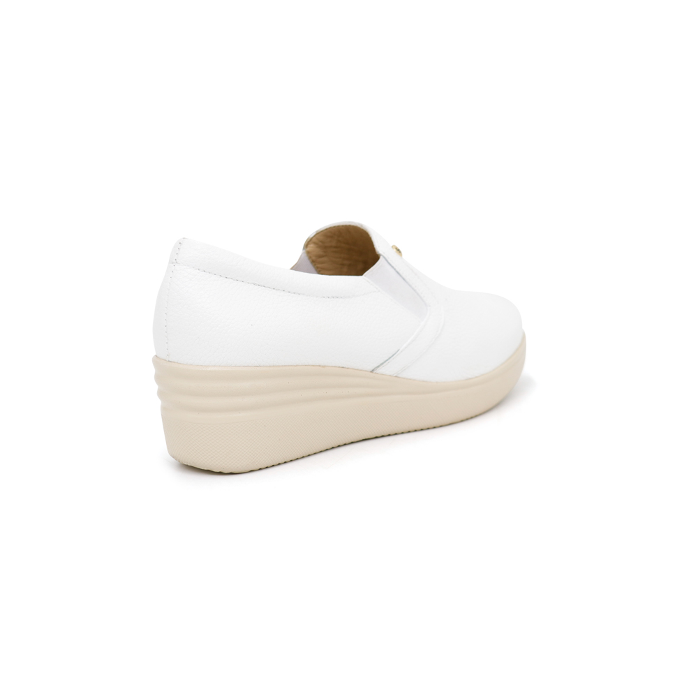 MOCASINES MUJER PAR&SS CUERO BLANCO KA24 - 3