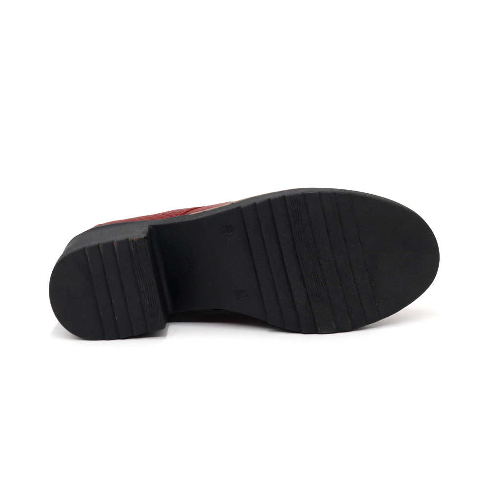 ZAPATOS CASUALES MUJER PAR&SS CUERO VINO KA24-ANA - 4