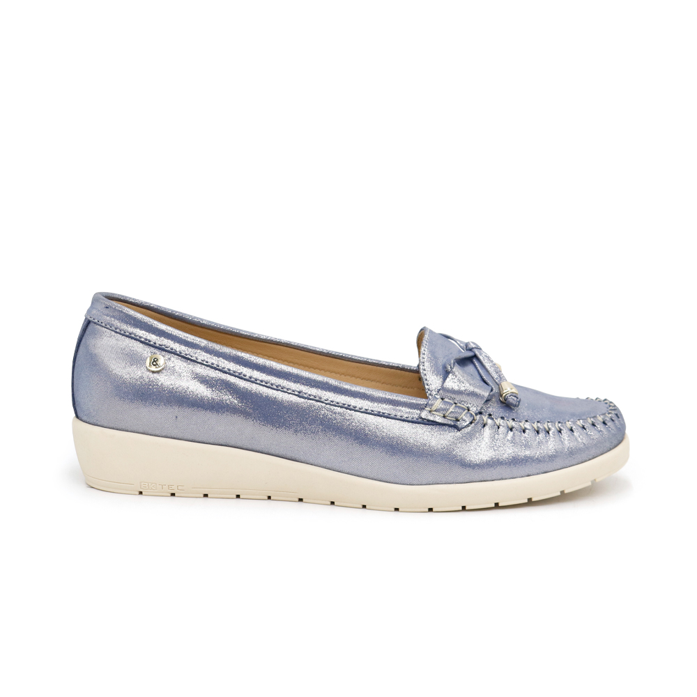 MOCASINES MUJER PAR&SS CUERO CELESTE KA23-25A - 2