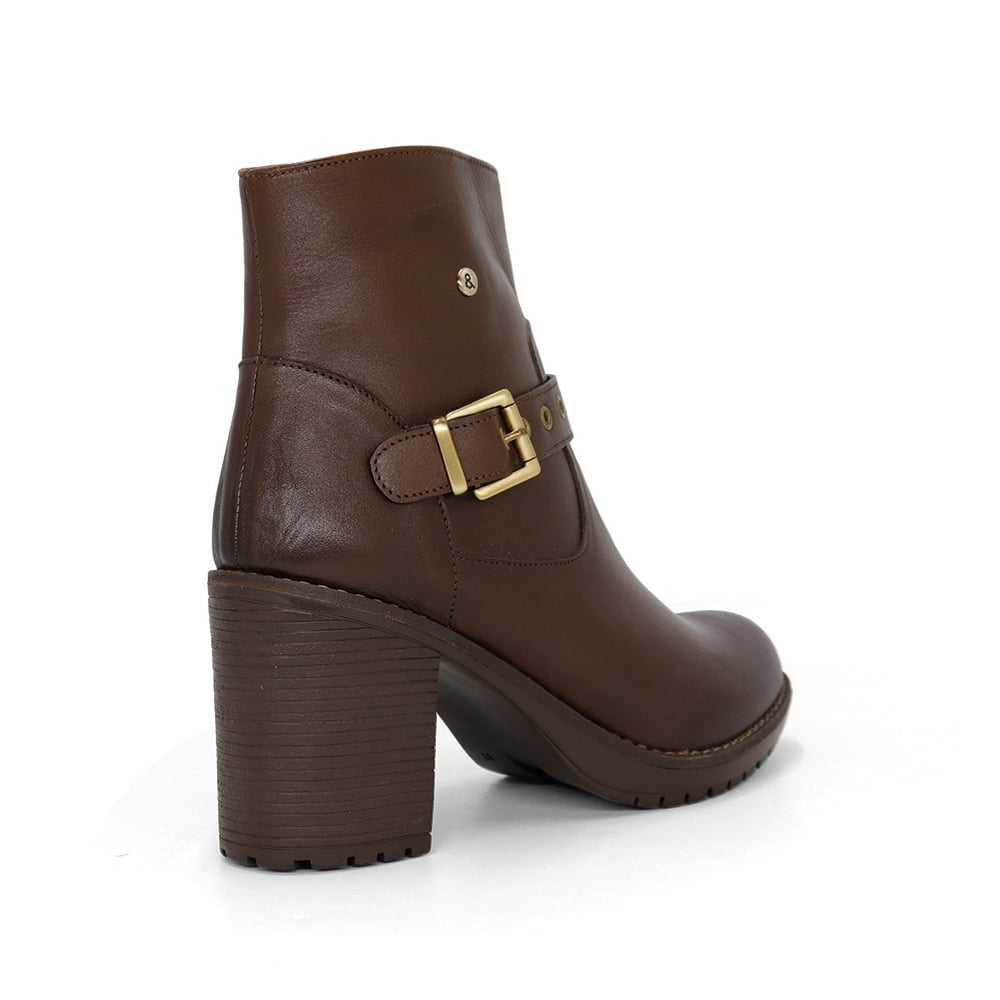 BOTINES MUJER PAR&SS CUERO CAOBA JA24-BT175 - 2