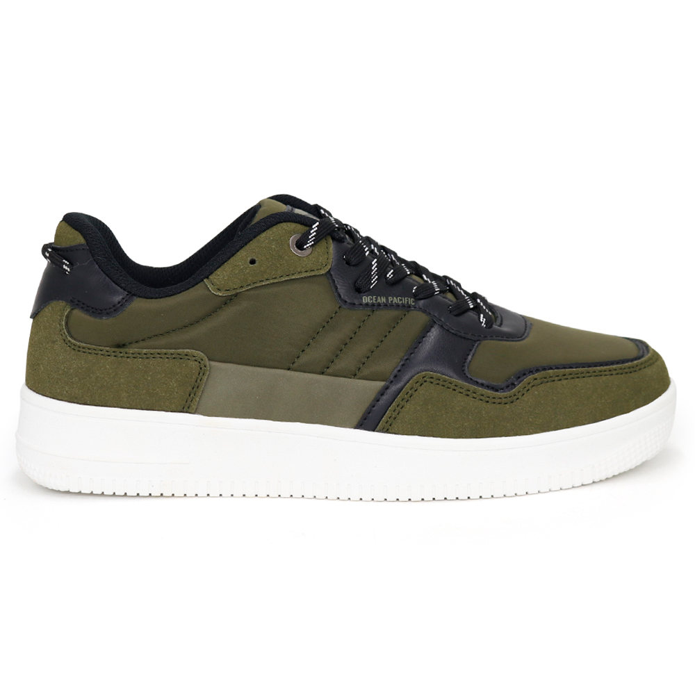 ZAPATILLAS URBANAS HOMBRE OCEAN PACIFIC OLIVA MICROFIBRA ESPAL-H24I2. - 2