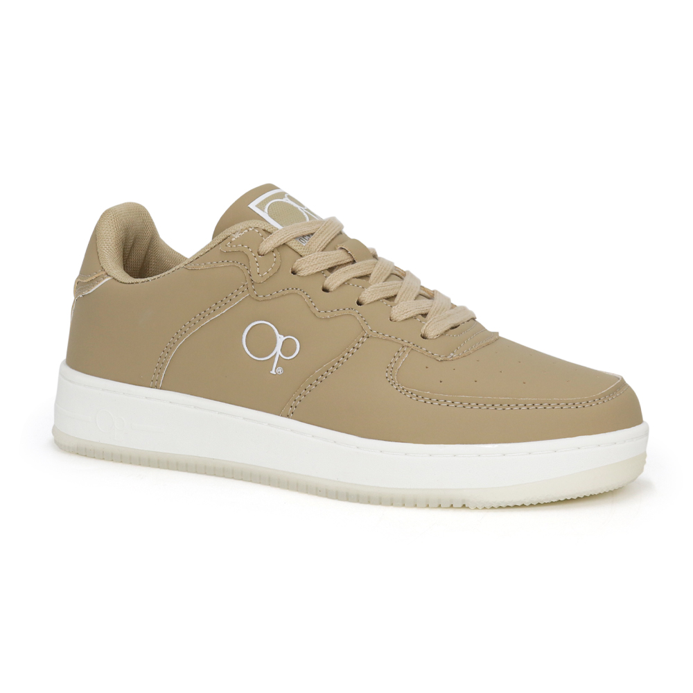 ZAPATILLAS URBANAS HOMBRE OCEAN PACIFIC BEIGE MICROFIBRA BAQUILIO-H24. - 1