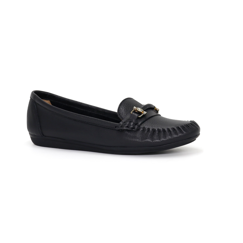 MOCASINES MUJER PAR&SS CUERO NEGRO KN24I2-03 - 1