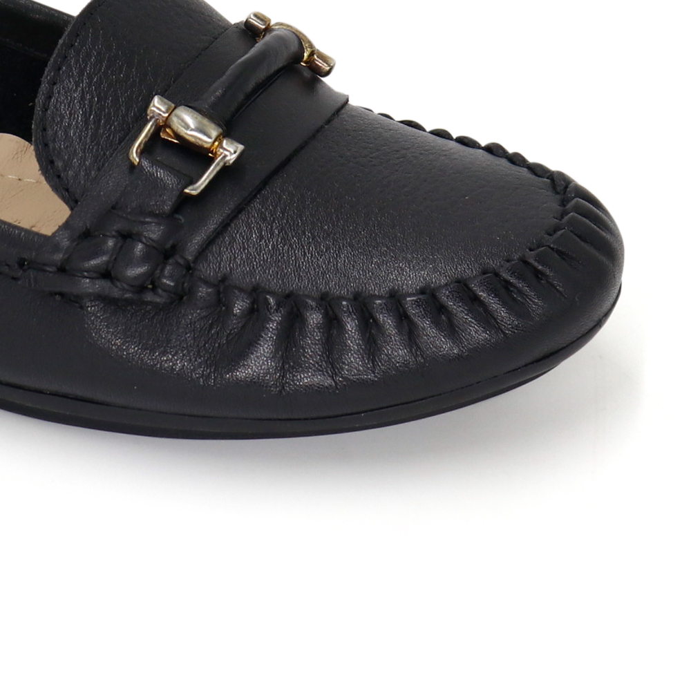 MOCASINES MUJER PAR&SS CUERO NEGRO KN24I2-03 - 5