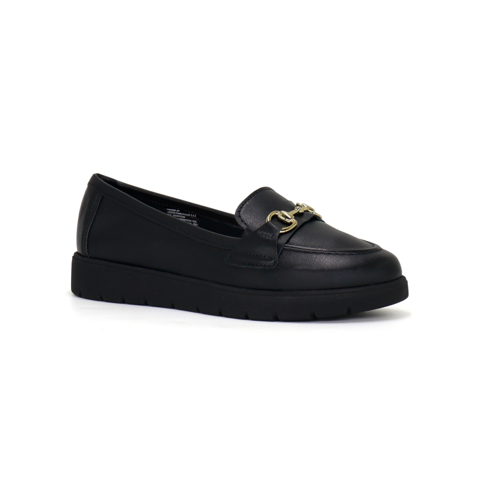 MOCASINES MUJER MOLECA NEGRO 245803-101 BR - 1