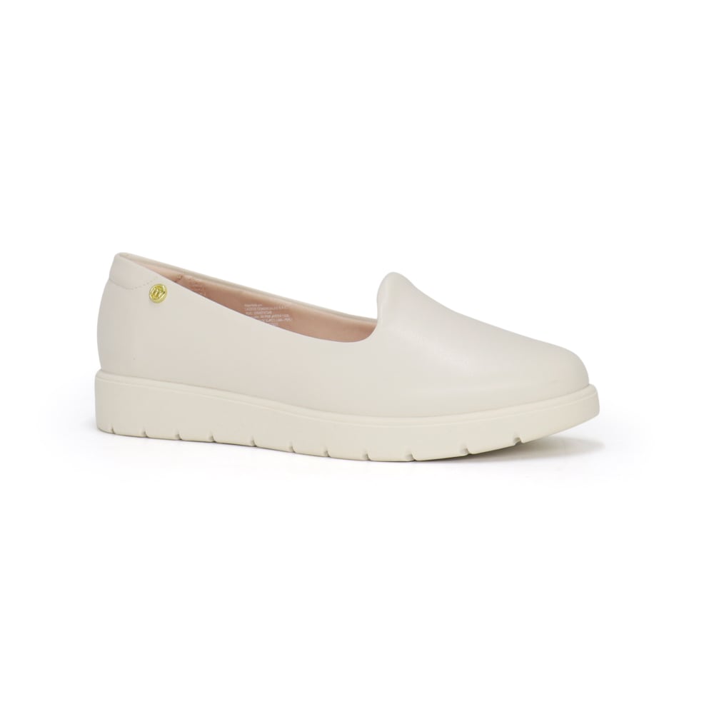 MOCASINES MUJER MOLECA BLANCO 245803-100 BR - 1