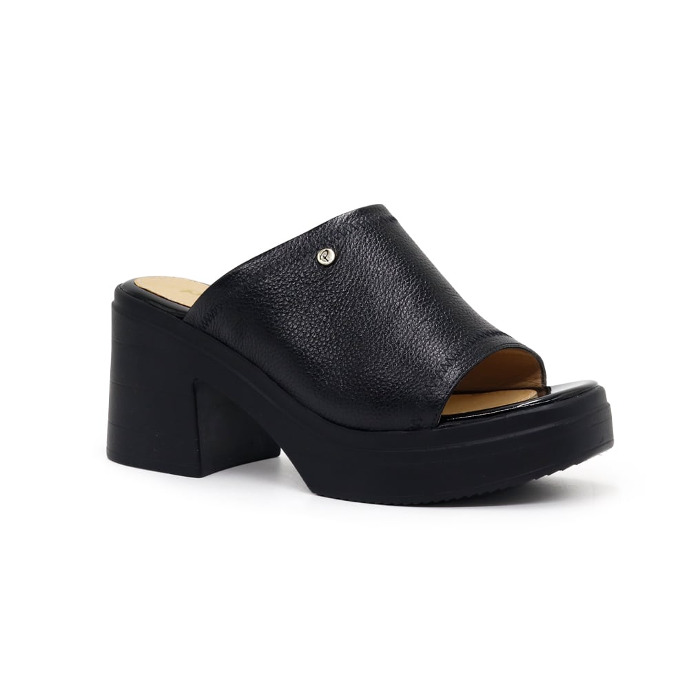 SANDALIAS CASUALES MUJER PAR&SS CUERO NEGRO KA23-0804 - 1