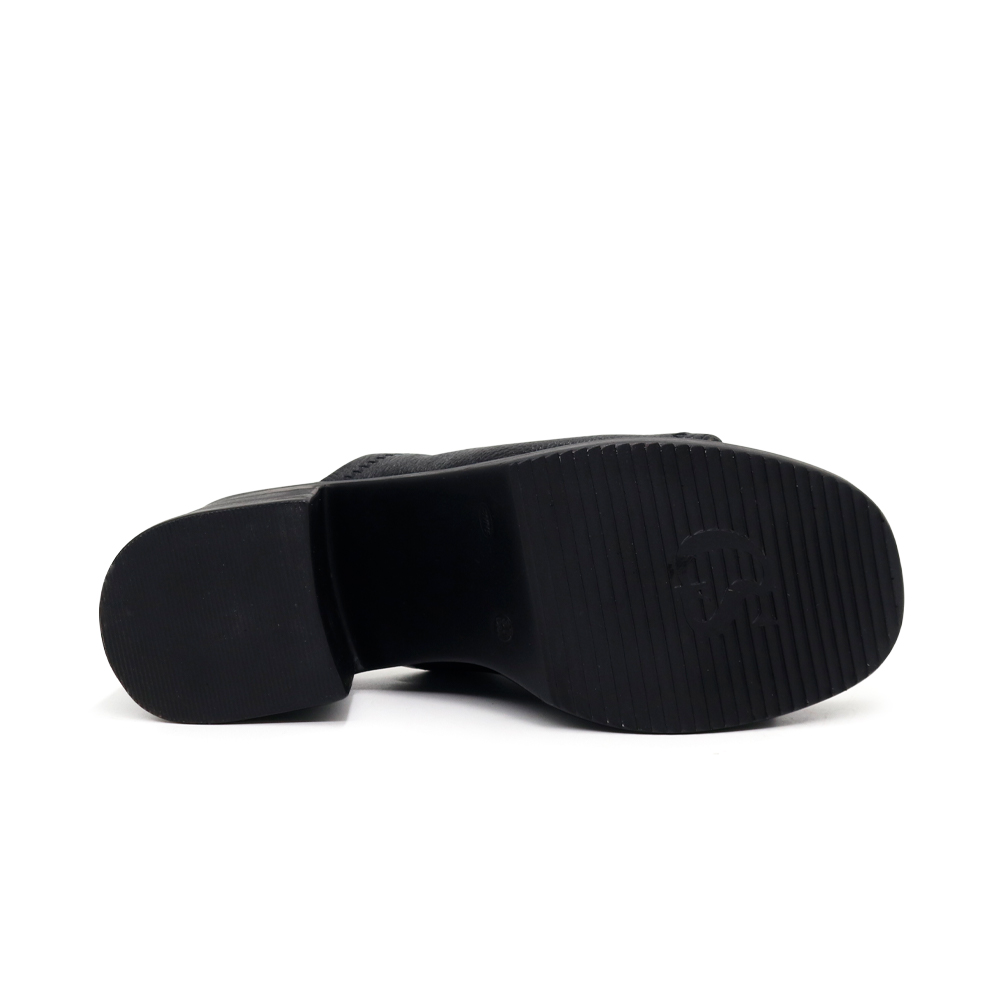 SANDALIAS CASUALES MUJER PAR&SS CUERO NEGRO KA23-0804 - 4