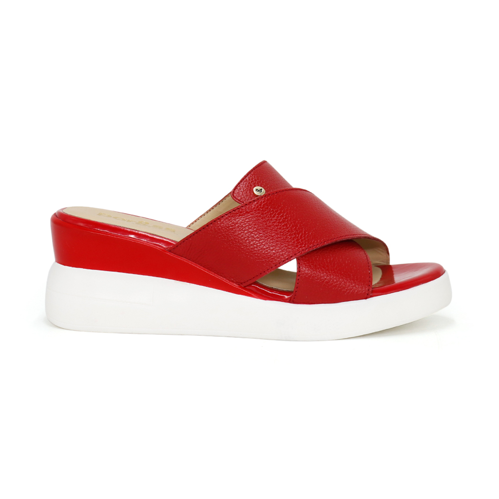 SANDALIAS CASUALES MUJER PAR&SS CUERO ROJO KA24Q4-NAIM - 2