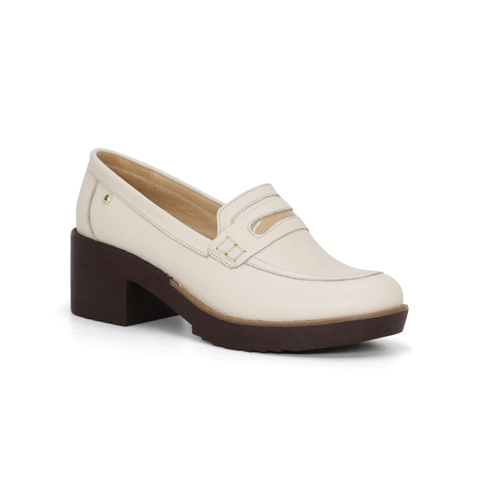 ZAPATOS CASUALES MUJER PAR&SS CUERO HUESO KA24Q4-GHALI - 1