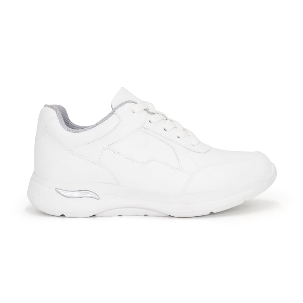 ZAPATILLAS HOMBRE KAIDA BLANCO ESCOLARES JA25Q1-CG862 CUERO - 2