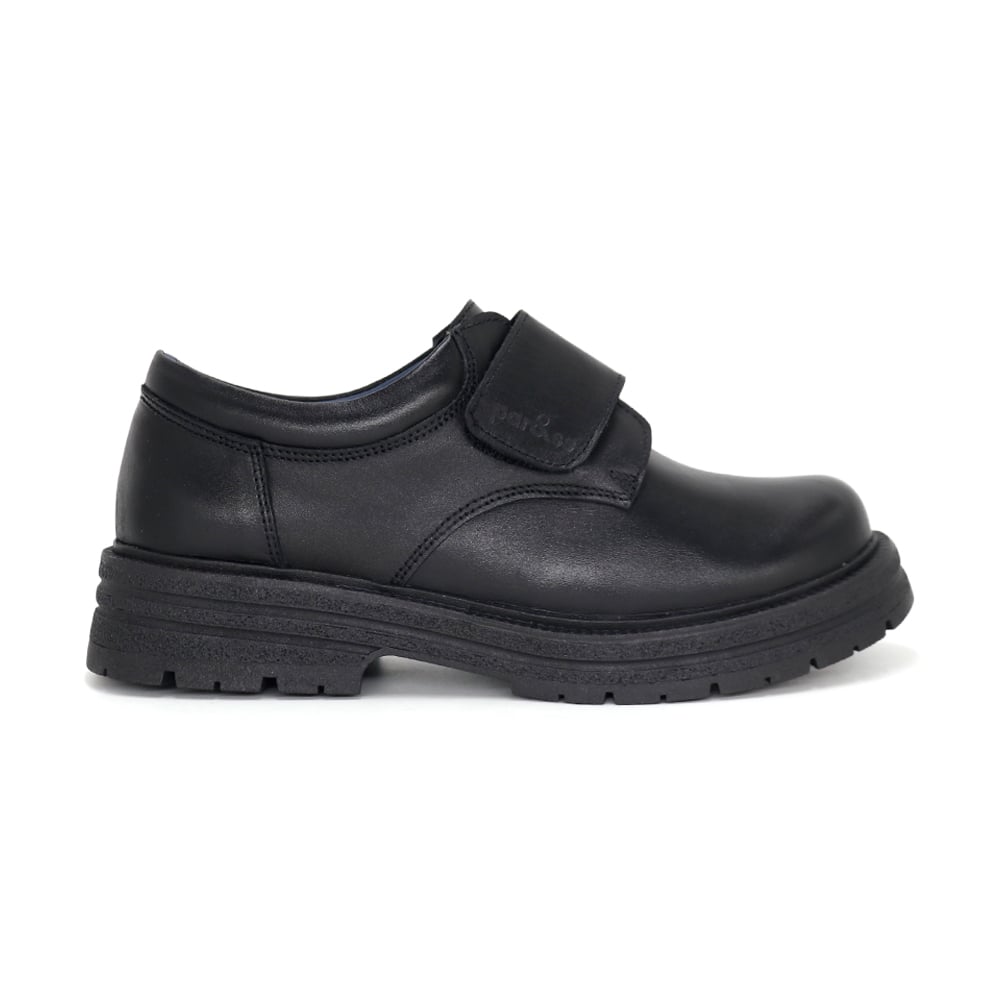 ZAPATOS ESCOLARES NIÑO PAR&SS CUERO NEGRO PARYSS MV25Q1-2095. - 2