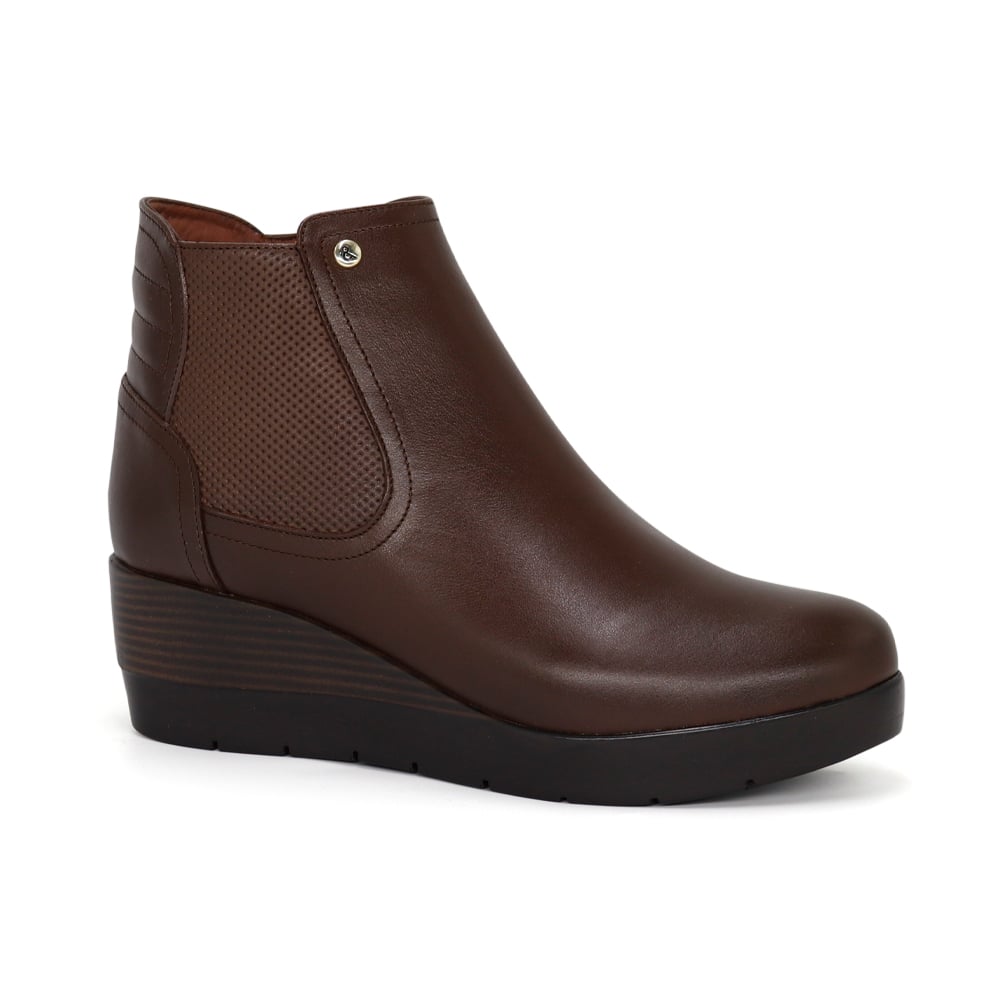BOTINES DE CUERO MUJER PARYSS JA25Q1-BT197 MARRON - 1