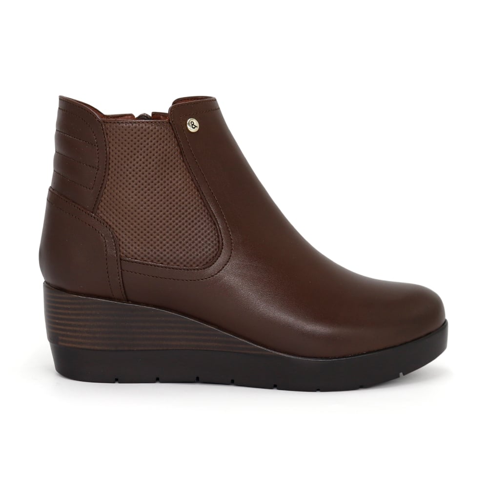 BOTINES DE CUERO MUJER PARYSS JA25Q1-BT197 MARRON - 2