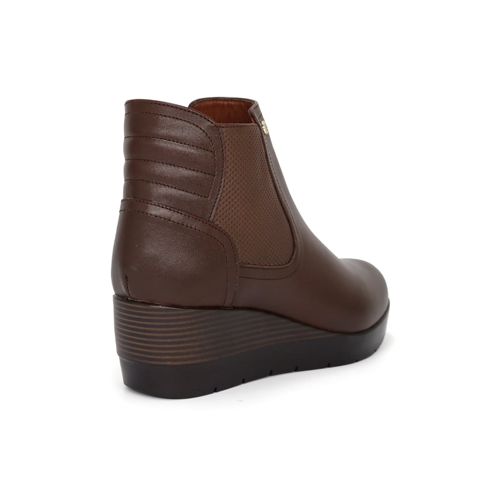 BOTINES DE CUERO MUJER PARYSS JA25Q1-BT197 MARRON - 3