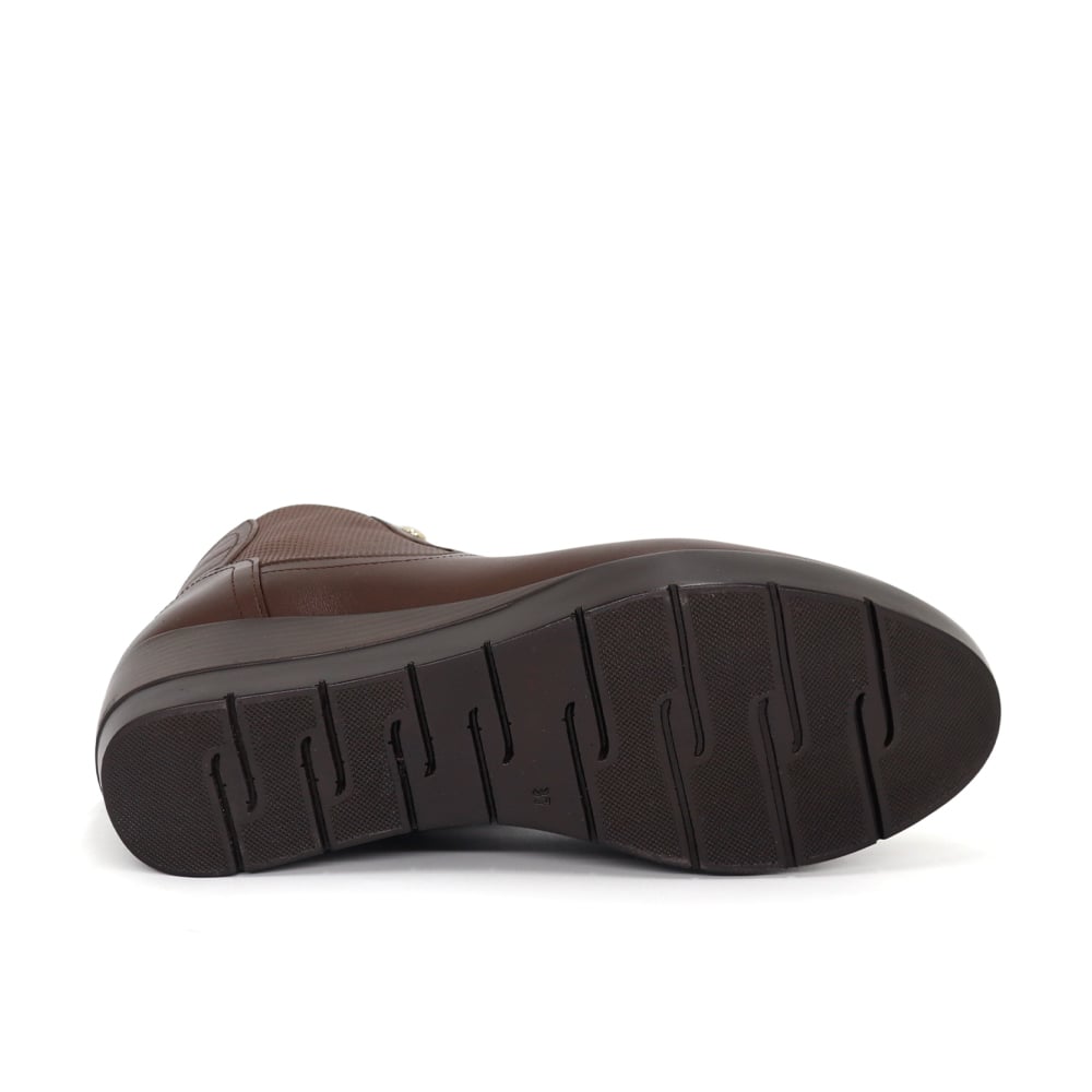 BOTINES DE CUERO MUJER PARYSS JA25Q1-BT197 MARRON - 4