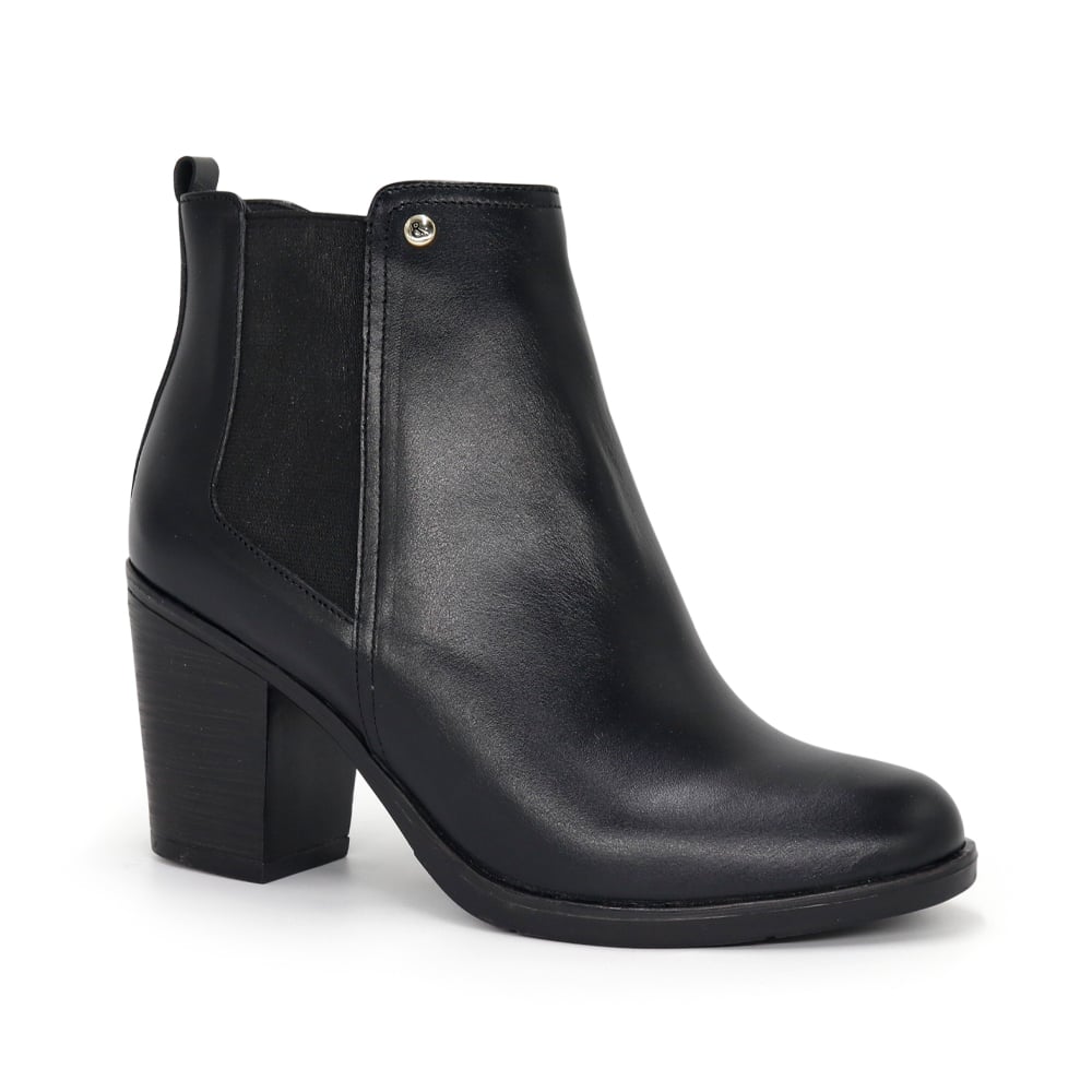 Ripley - BOTINES DE CUERO MUJER PARYSS JA25Q1-BT198 NEGRO