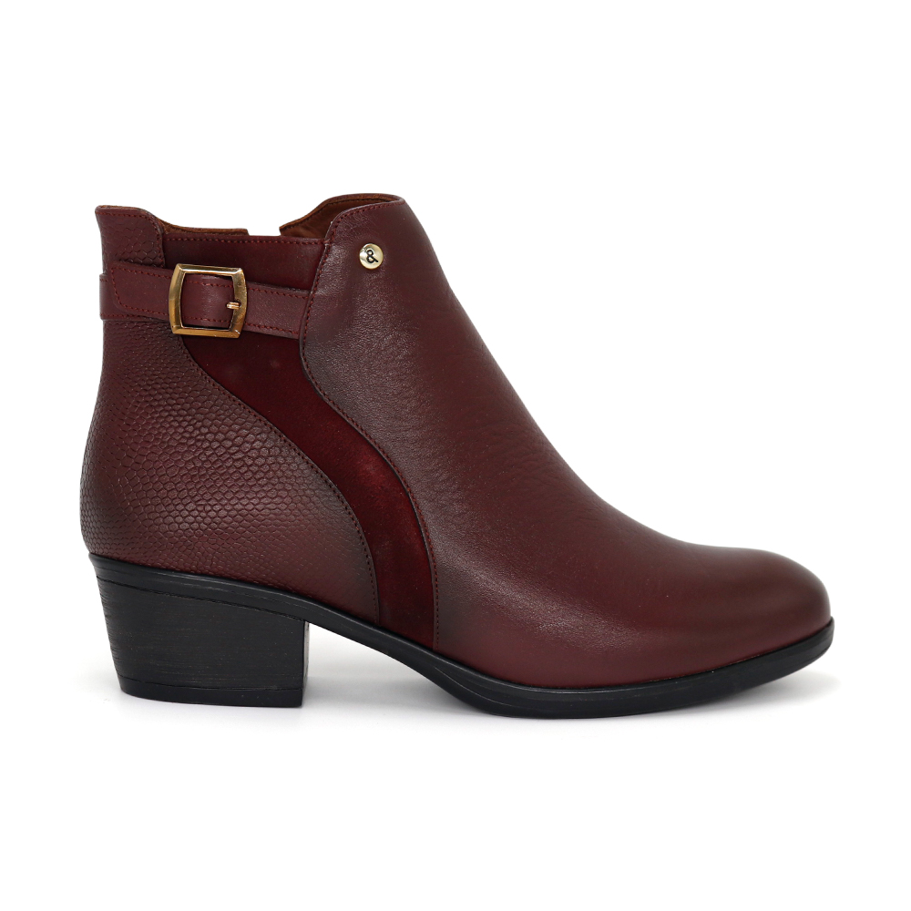 BOTINES DE CUERO MUJER PARYSS JA25Q1-BT202 VINO - 2