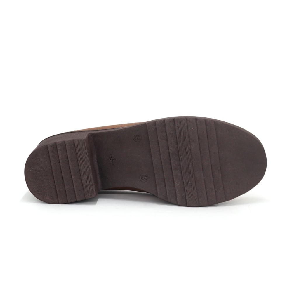 MOCASINES DE CUERO MUJER PARYSS KA25Q1-KM045 TOFFE - 4