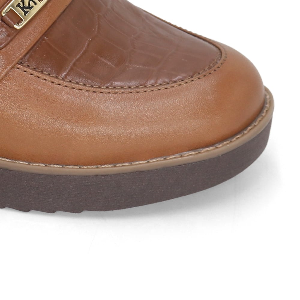 MOCASINES DE CUERO MUJER PARYSS KA25Q1-KM045 TOFFE - 5